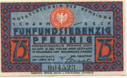 Scharmbeck (heute: Osterholz-Scharmbeck) - Flecken - 1.3.1923 - 31.12.1923 - 75 Pfennig