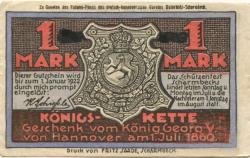 Scharmbeck (heute: Osterholz-Scharmbeck) - Schützenhof - - 1.1.1922 - 1 Mark