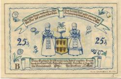 Scheeßel - Gemeinde - 1.1.1921 - 25 Pfennig