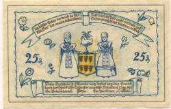 Scheeßel - Gemeinde - 1.1.1921 - 25 Pfennig