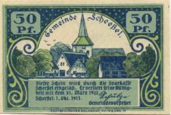 Scheeßel - Gemeinde - 1.10.1921 - 31.3.1922 - 50 Pfennig