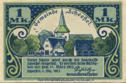Scheeßel - Gemeinde - 1.10.1921 - 31.3.1922 - 1 Mark