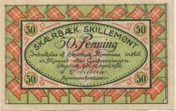 Scherrebek (heute: DK-Skaerbaek) - Gemeinde - 10.4.1920 - 50 Pfennig