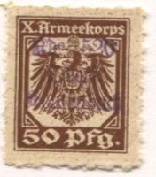 Scheuen-Kohlenbach - Oberförsterei, Arbeitskommando 520 (X.Armeekorps) - -- - 50 Pfennig