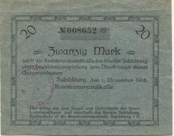 Schildberg (heute: PL-Ostrzeszow) - Kreis - 1.11.1918 - 20 Mark