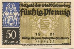 Schneeberg - Stadt - 1921 - 50 Pfennig