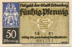 Schneeberg - Stadt - 1921 - 50 Pfennig