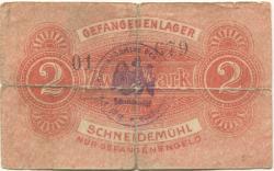 Schneidemühl (heute: PL-Pila) - Gefangenenlager - -- - 2 Mark