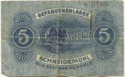 Schneidemühl (heute: PL-Pila) - Gefangenenlager - -- - 5 Mark