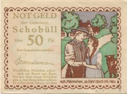 Schobüll (heute: Husum) - Gemeinde - -- - 50 Pfennig