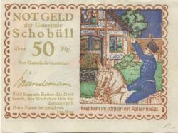 Schobüll (heute: Husum) - Gemeinde - -- - 50 Pfennig 
