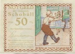 Schobüll (heute: Husum) - Gemeinde - -- - 50 Pfennig