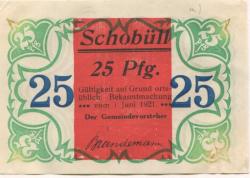 Schobüll (heute: Husum) - Gemeinde - 1.6.1921 - 25 Pfennig 