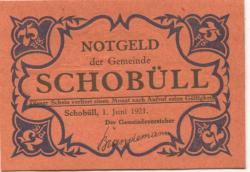 Schobüll (heute: Husum) - Gemeinde - 1.6.1921 - 75 Pfennig