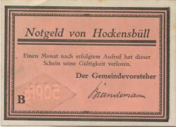 Schobüll-Hockensbüll (heute: Husum) - (Teil-)Gemeinde - -- - 50 Pfennig