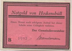 Schobüll-Hockensbüll (heute: Husum) - (Teil-)Gemeinde - -- - 50 Pfennig 