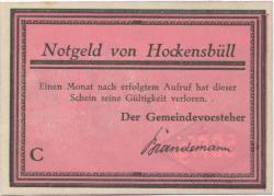 Schobüll-Hockensbüll (heute: Husum) - (Teil-)Gemeinde - -- - 50 Pfennig 