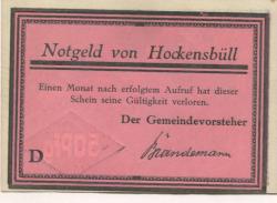 Schobüll-Hockensbüll (heute: Husum) - (Teil-)Gemeinde - -- - 50 Pfennig 