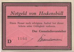 Schobüll-Hockensbüll (heute: Husum) - (Teil-)Gemeinde - -- - 50 Pfennig
