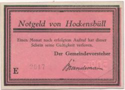 Schobüll-Hockensbüll (heute: Husum) - (Teil-)Gemeinde - -- - 50 Pfennig 