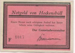 Schobüll-Hockensbüll (heute: Husum) - (Teil-)Gemeinde - -- - 50 Pfennig