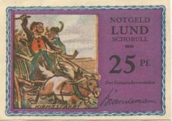Schobüll-Lund (heute: Husum) - (Teil-)Gemeinde - -- - 25 Pfennig
