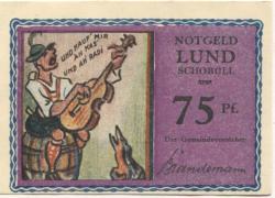 Schobüll-Lund (heute: Husum) - (Teil-)Gemeinde - -- - 75 Pfennig
