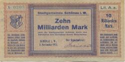 Schönau - Stadt - 5.11.1923 - 10 Milliarden Mark 