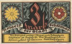 Schötmar (heute: Salzuflen (Bad)) - Stadt - August 1921 - 3 Mark