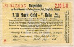 Schopfheim - Handeslskammer - -- - 2.10 Gold-Mark 