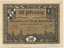 Schwabach - Stadt - 15.12.1918 - 50 Pfennig
