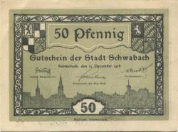Schwabach - Stadt - 15.12.1918 - 50 Pfennig