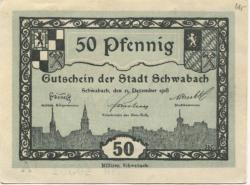 Schwabach - Stadt - 15.12.1918 - 50 Pfennig