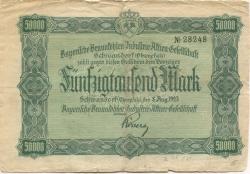 Schwandorf - Bayerische Braunkohlen-Industrie AG - 8.8.1923 - 50000 Mark 