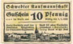 Schwedt - Schwedter Kaufmannschaft - - 1.7.1922 - 10 Pfennig