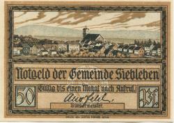 Siebleben (heute: Gotha) - Gemeinde - -- - 50 Pfennig