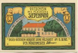Siedenburg - Flecken - - 15.12.1921 - 75 Pfennig