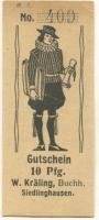 Siedlinghausen (heute: Winterberg) - Kräling, Wilhelm, Buchhandlung - -- - 10 Pfennig
