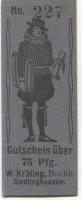 Siedlinghausen (heute: Winterberg) - Kräling, Wilhelm, Buchhandlung - -- - 75 Pfennig