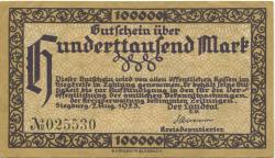 Siegburg - Siegkreis - 2.8.1923 - 100000 Mark