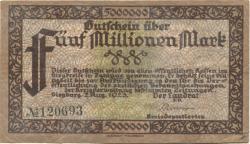 Siegburg - Siegkreis - 2.8.1923 - 5 Millionen Mark