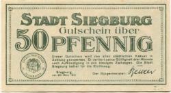 Siegburg - Stadt - 20.3.1921 - 50 Pfennig