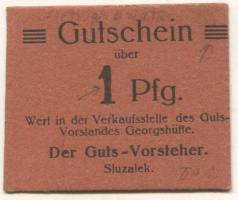 Siemianowitz (heute: PL-Siemianowice Slaskie) - Georgshütte, Gutsvorstand Verkaufsstelle - -- - 1 Pfennig