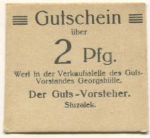 Siemianowitz (heute: PL-Siemianowice Slaskie) - Georgshütte, Gutsvorstand Verkaufsstelle - -- - 2 Pfennig
