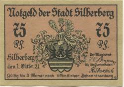 Silberberg (heute: PL-Stoszowice) - Stadt - 1.10.1921 - 75 Pfennig