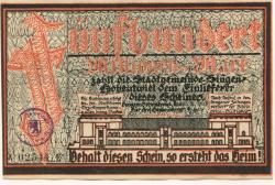 Singen - Stadt - 30.10.1923 - 500 Millionen Mark