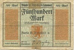 Singen - Stadt - 15.11.1922 - 500 Mark