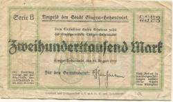 Singen - Stadt - 24.8.1923 - 200000 Mark