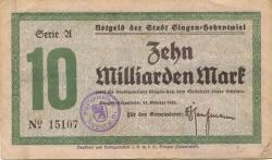 Singen - Stadt - 24.10.1923 - 10 Milliarden Mark