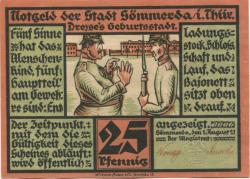 Sömmerda - Stadt - 1.8.1921 - 25 Pfennig